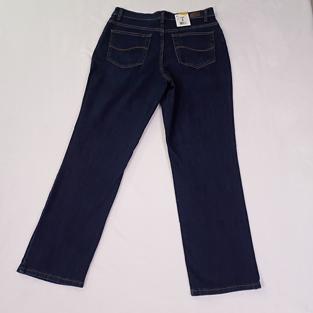 Lee Verona Relaxed Fit Straight Leg Jeans Indigo Blue Womens 10S 32x29 NWT - Picture 2 of 15